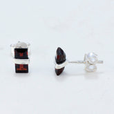 Agustina Red Solitaire Stud Earrings for Every Occasion